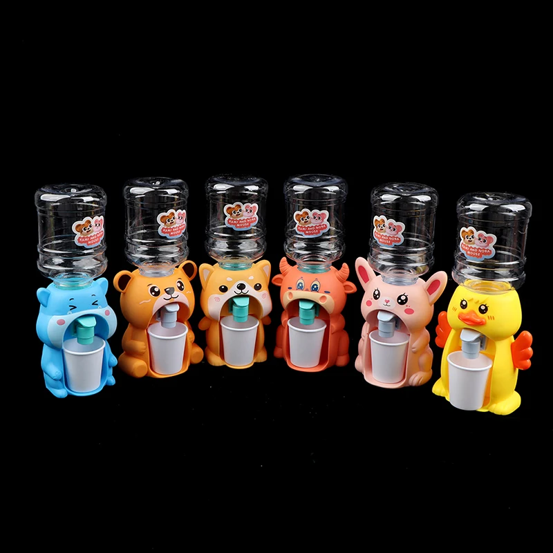 

Hot Promotion Mini Water Dispenser For Children Gift Water Juice Milk Drinking Fountain Toy Cartoon Kitchen Toy