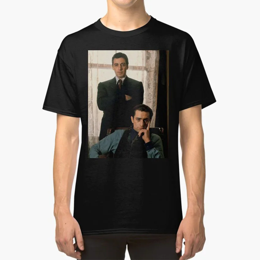 Футболка с изображением крестного отца-Аль пацино Роберта Де Ниро часть 2 футболки из высококачественного хлопка с рисунком Майкла Вито корлеона