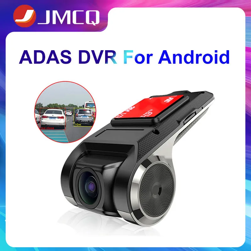 

JMCQ Dash Cam ADAS Usb Car DVR For Auto Android Multimedia Player Hidden Type Motion Detection with SD Card Loop Recording