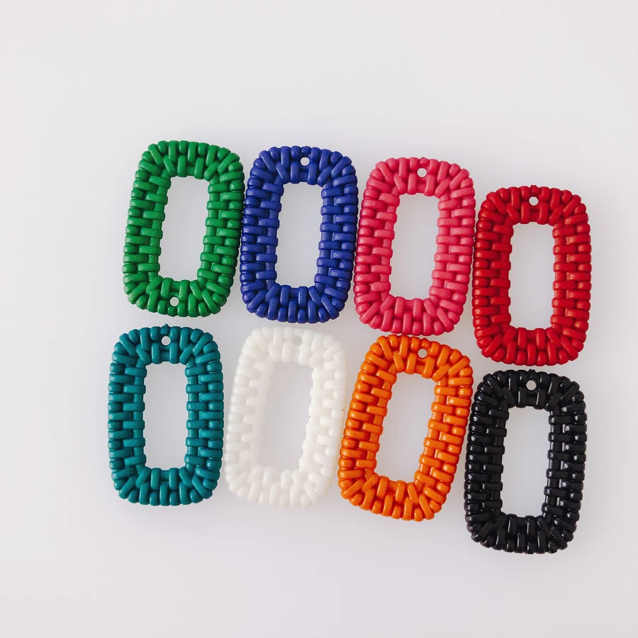 

10pieces/lot New plastic rectangle earrings Supplies for Jewelry Accessories