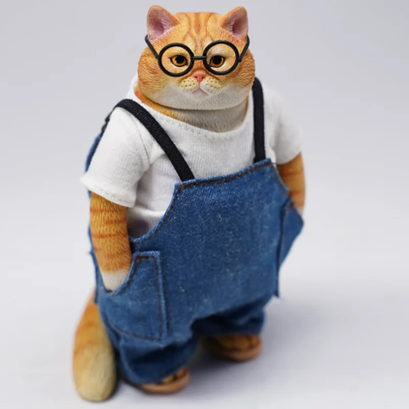 

1:6 Fat Cat Model 3D Resin British Shorthair Statue Toy For Adults Kids Gift Realistic Cowboy Animal Figures From JXK