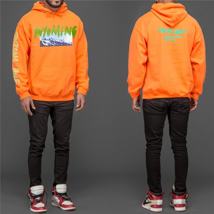 

2022 Kanye West Wyoming LISTENING PARTY Hoody Season 5 OVERSIZE Mountains Pattern Letter Printing Men Hoodies Hip Hop Sweatshirt
