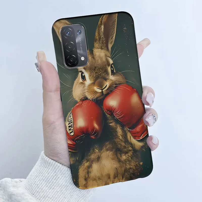Фото Для Oppo A54 5G A74 5G A93 5G Чехол Мягкий силиконовый чехол из ТПУ Cute Astronaut Panda Чехол для телефона CPH2195 CPH2197 CPH2263 Coque Funda №5