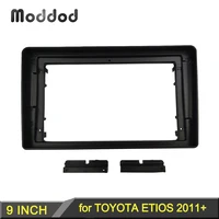 double 2 din radio fascia frame for toyota etios 2011 9 inch stereo dvd player install surround trim kit panel audio cover