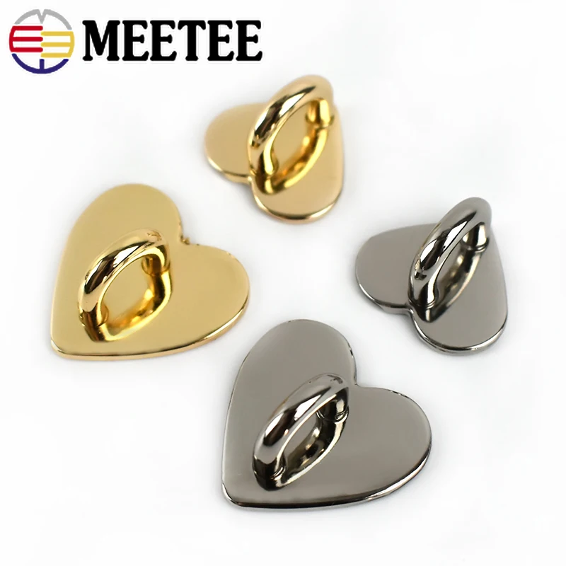 10/20 шт. 18x1/24x25 мм несъемное металлическое сердечко D-образное кольцо, боковая застежка, пряжка для сумки, фурнитура, застежка, аксессуары «сделай сам», пряжки