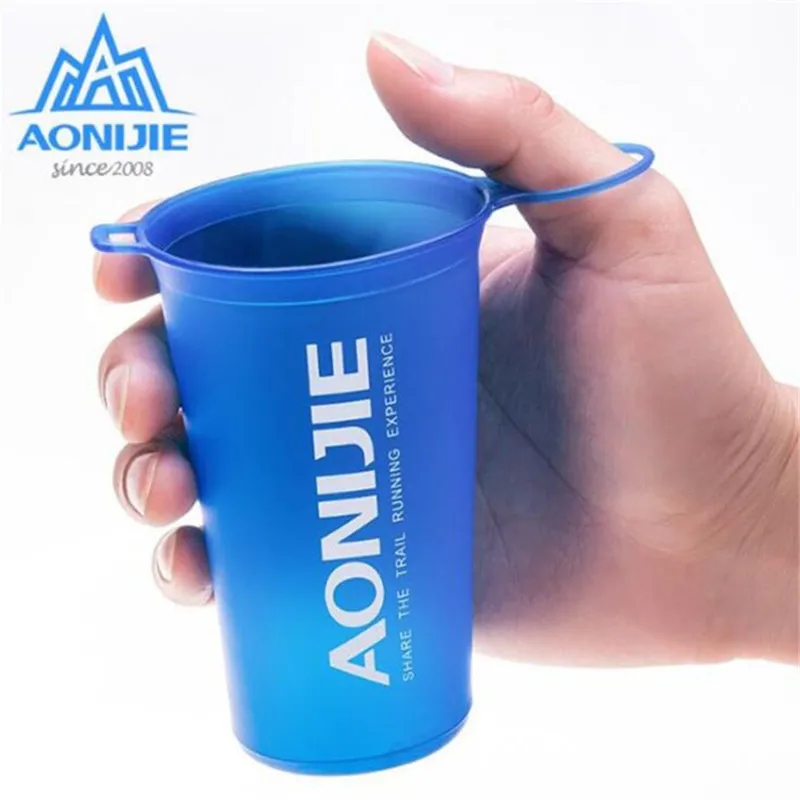

AONIJIE Foldable TPU Outdoor Soft Flask Water Bag Sport Camping Hike Running Water Hydration Bottle Mouth Kettle