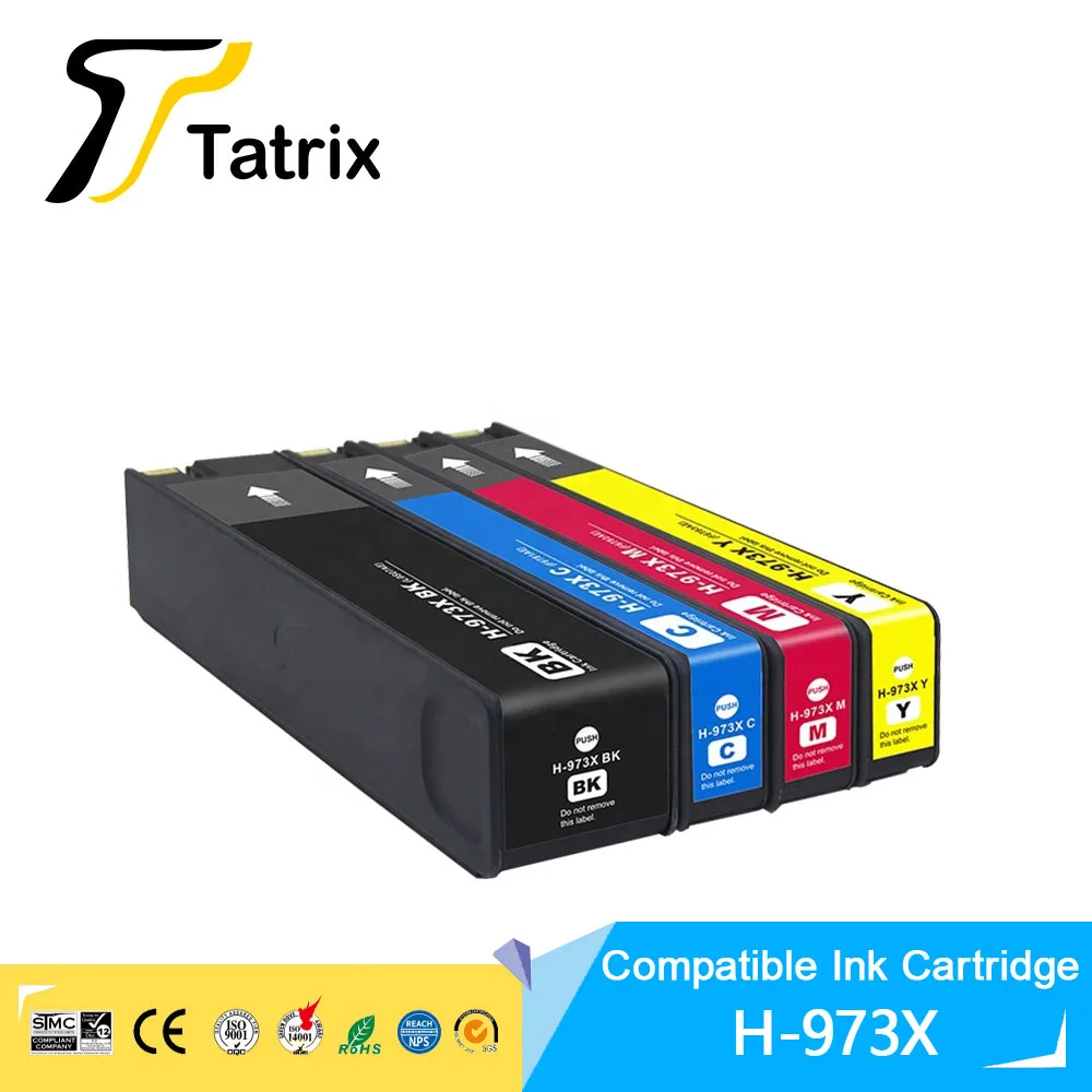 Tatrix Compatible ink cartridge Replacement For HP973 HP 973X for Pagewide pro 452dn dw 477dn dw 552dw 577dw z Managed P55250dw