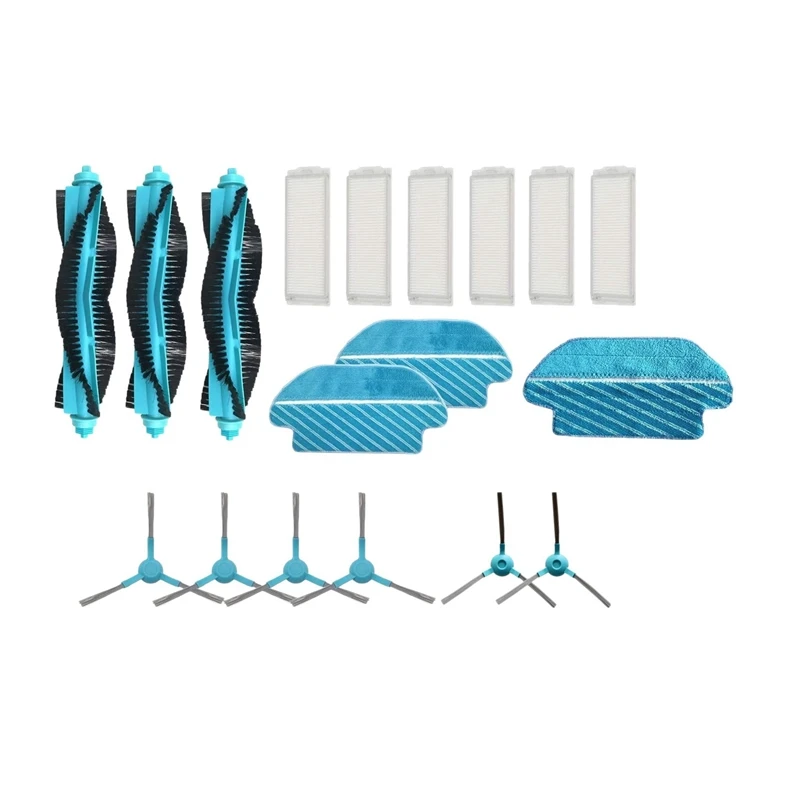 

TOP!-For Xiaomi Mijia LDS Styj02ym Conga 3490 Viomi V2 Pro V3 Se Sweeping Robot Filter Roller Brush Edge Brush Mop Parts