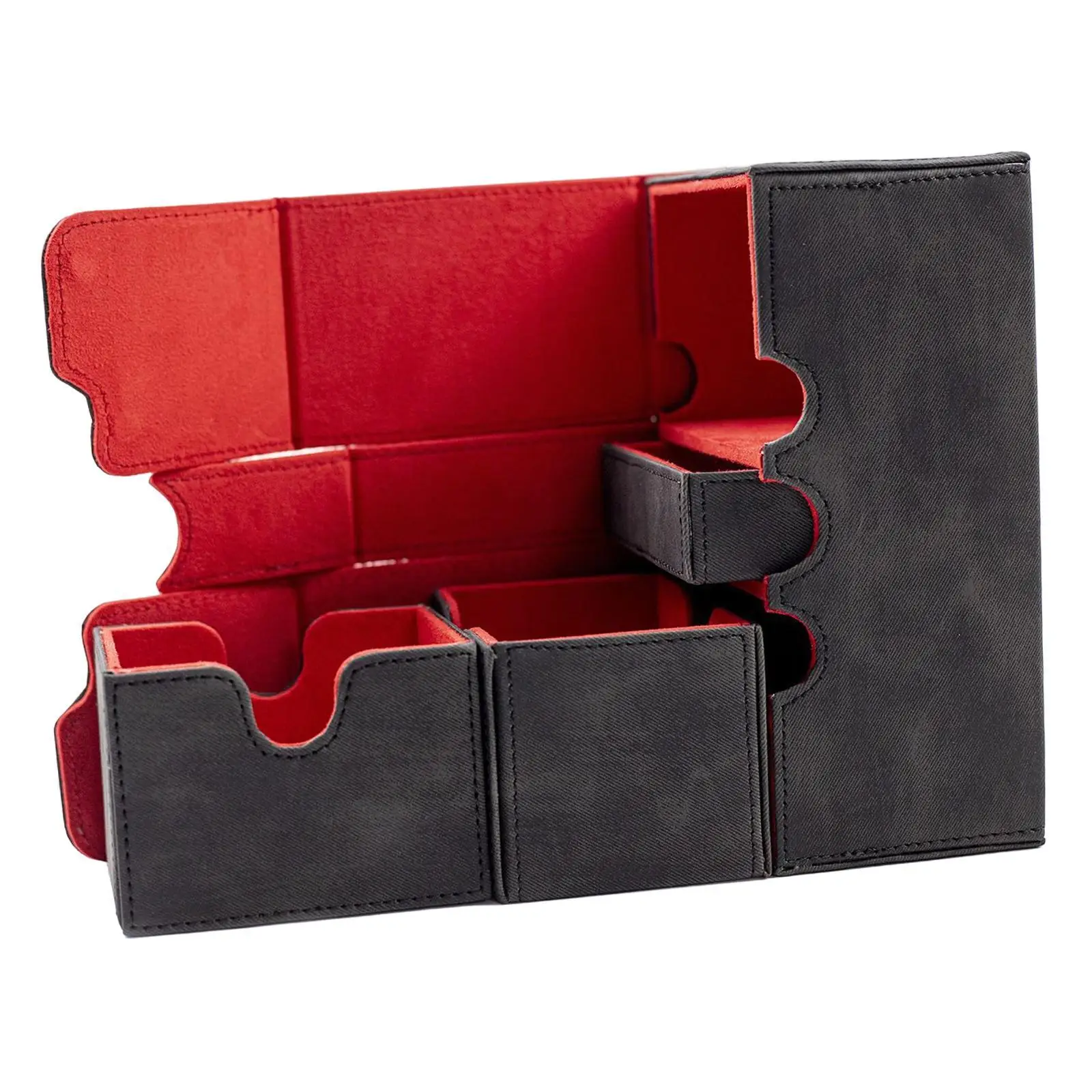 

Portable Card Deck Box Card Box for Trading Card Games Sports Card Black