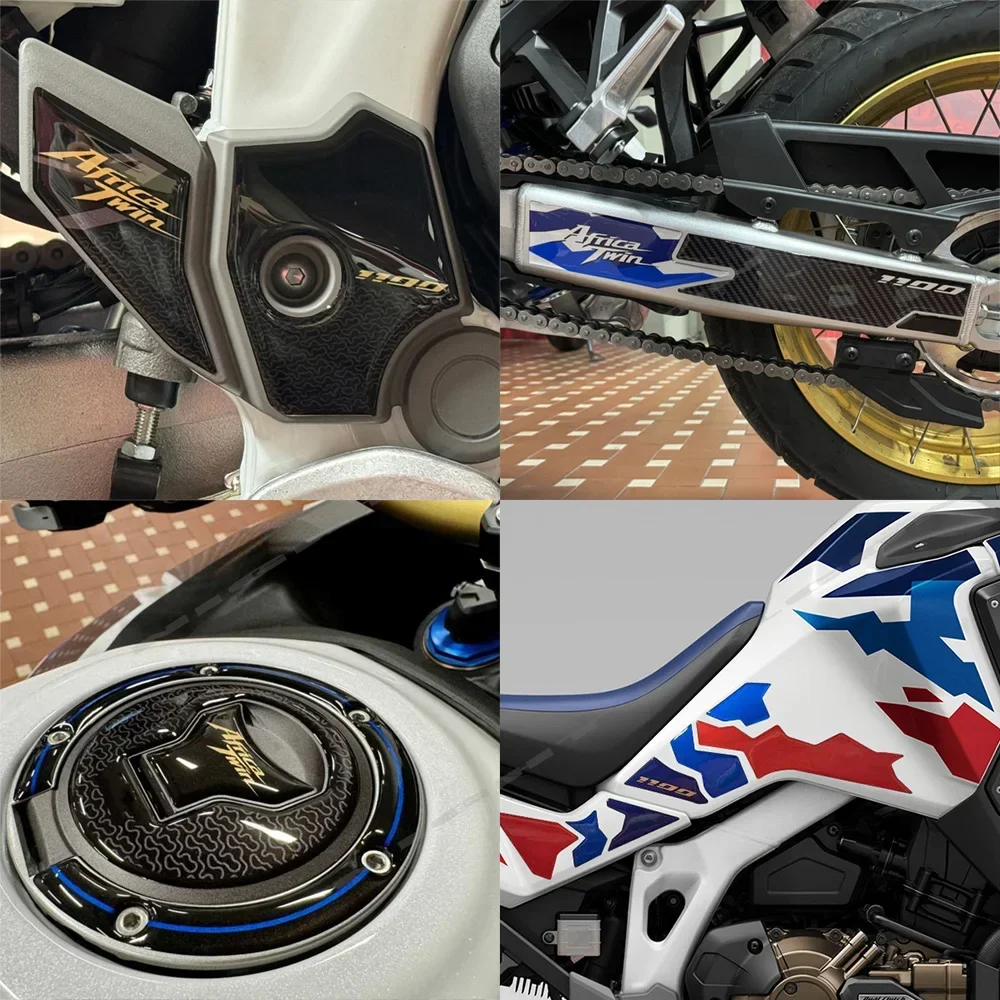 Для Honda Africa Twin 1100 L CRF1100 Adventure Sports 2024 защита бака мотоцикла 3D гелевая наклейка из