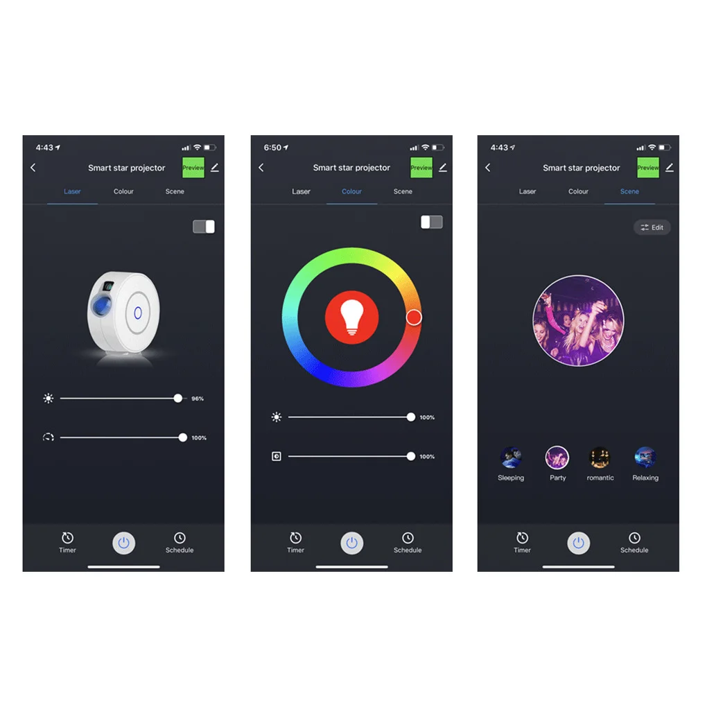 

Star Projector with Multicolor Mobile Laser Nebula, App Intelligent Voice Control, Star Sky Night Light for Children's Bedroom