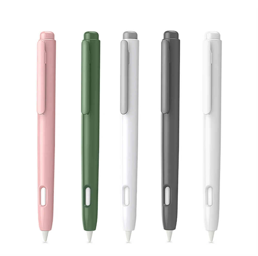 

Защитный чехол для карандашей Apple Pencil, чехол со встроенным зажимом, выдвижная защита наконечника, пружинная кнопка, защитная крышка