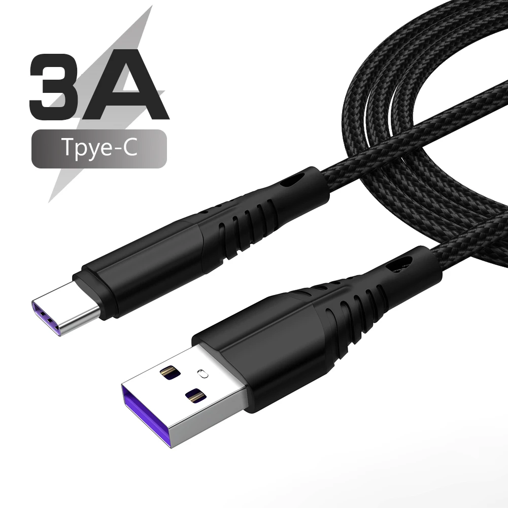 

Heavy Duty Braided Type C USB Charger Cable Fast Charging Sync Transfer Cables 0.25m 1m 2m 3m 3A for iPone iPad Pro 2021 Huawei