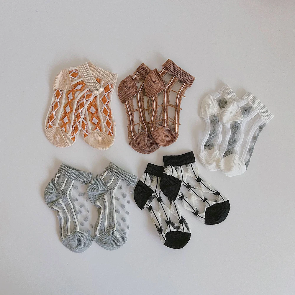 

Летние сетчатые носки для девочек 1-7 лет