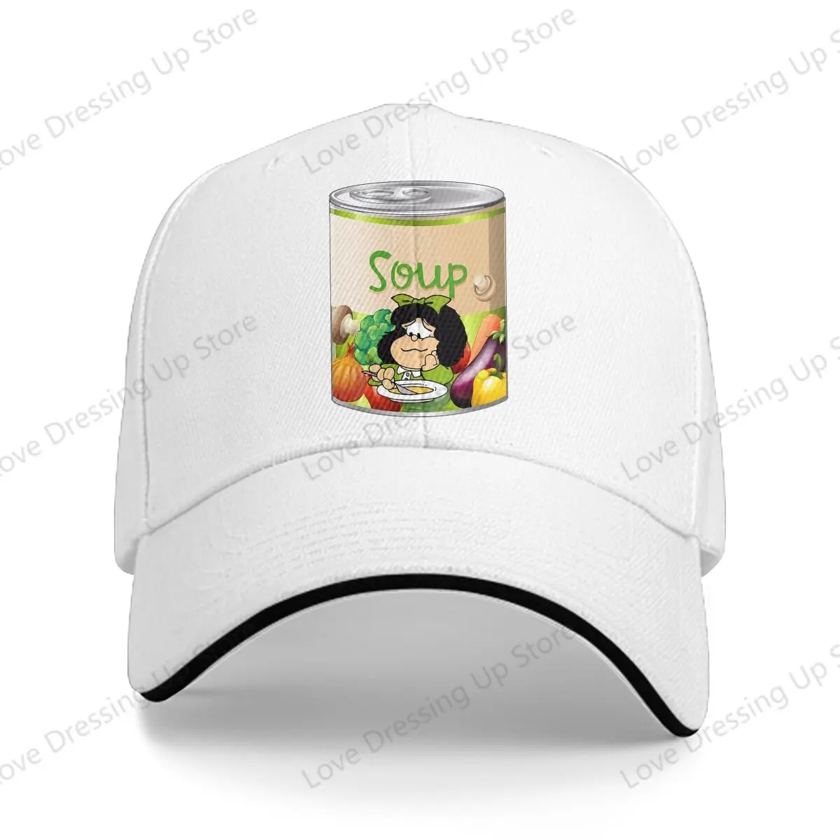 New Men Women Baseball Caps Mafalda red soup Truck Driver HatRunning Hats