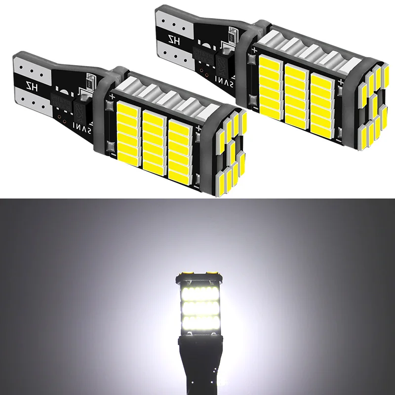 

Светодиодсветодиодный лампы canbus W16W T15 921 912 T16 902, 45 шт., супер яркие, 4014 лм