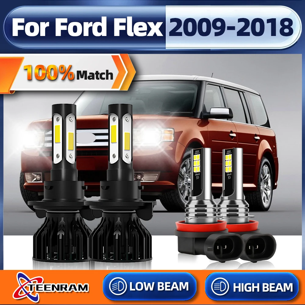 

Canbus Car Lights H13 LED Car Headlight Bulbs H11 Turbo Auto Fog Light 12V For Ford Flex 2009-2012 2013 2014 2015 2016 2017 2018