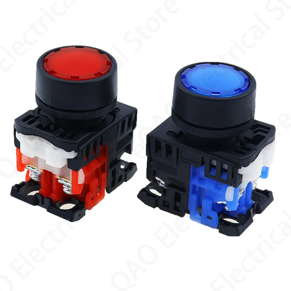 

1 шт. Цвет: красный Размер: M3 220 В стандарт светодиодный Ной лампы: 2NC