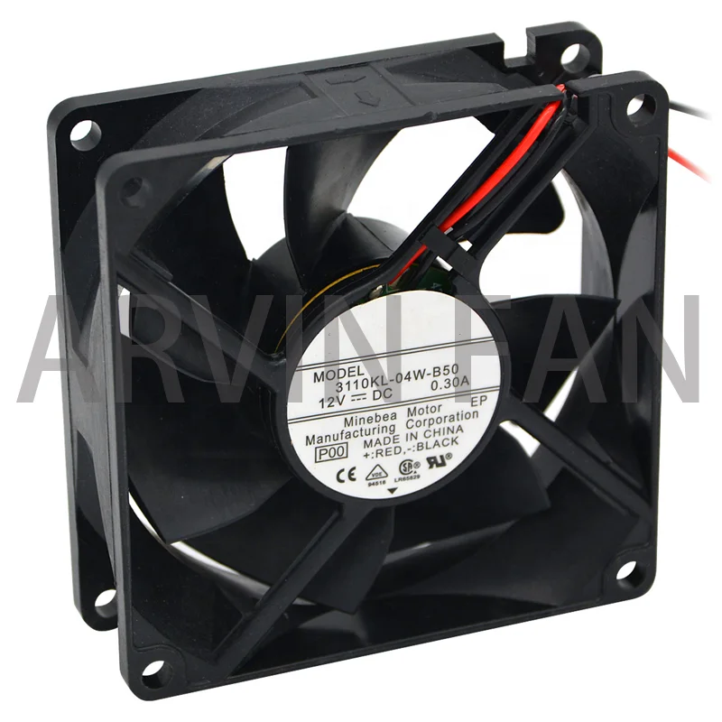 Оригинальный осевой вентилятор охлаждения для компьютера, 80 мм, 12 В, 3110KL-04W-B50, 8025 дюйма, 8 см, 80 мм, 12 В постоянного тока, 1 шт.