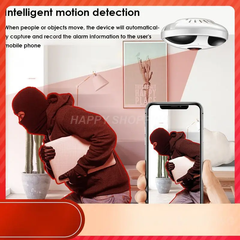 

Беспроводная Ip-камера видеонаблюдения с поддержкой Tf-карты, P2p