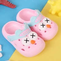 summer baby hole slippers 2022 new child beach sandals soft sole anti slip kids slippers boys girls cartoon shoes toddler shoes