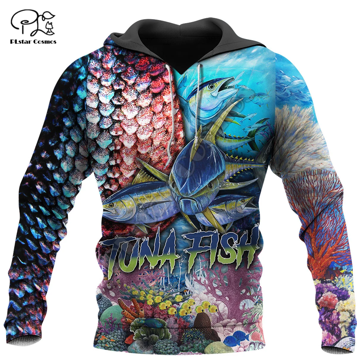 

PLstar Cosmos BassTuna Fishing Camo Tattoo Fisher Custom Name Tracksuit 3DPrint Men/Women Streetwear Pullover Casual Hoodies A12