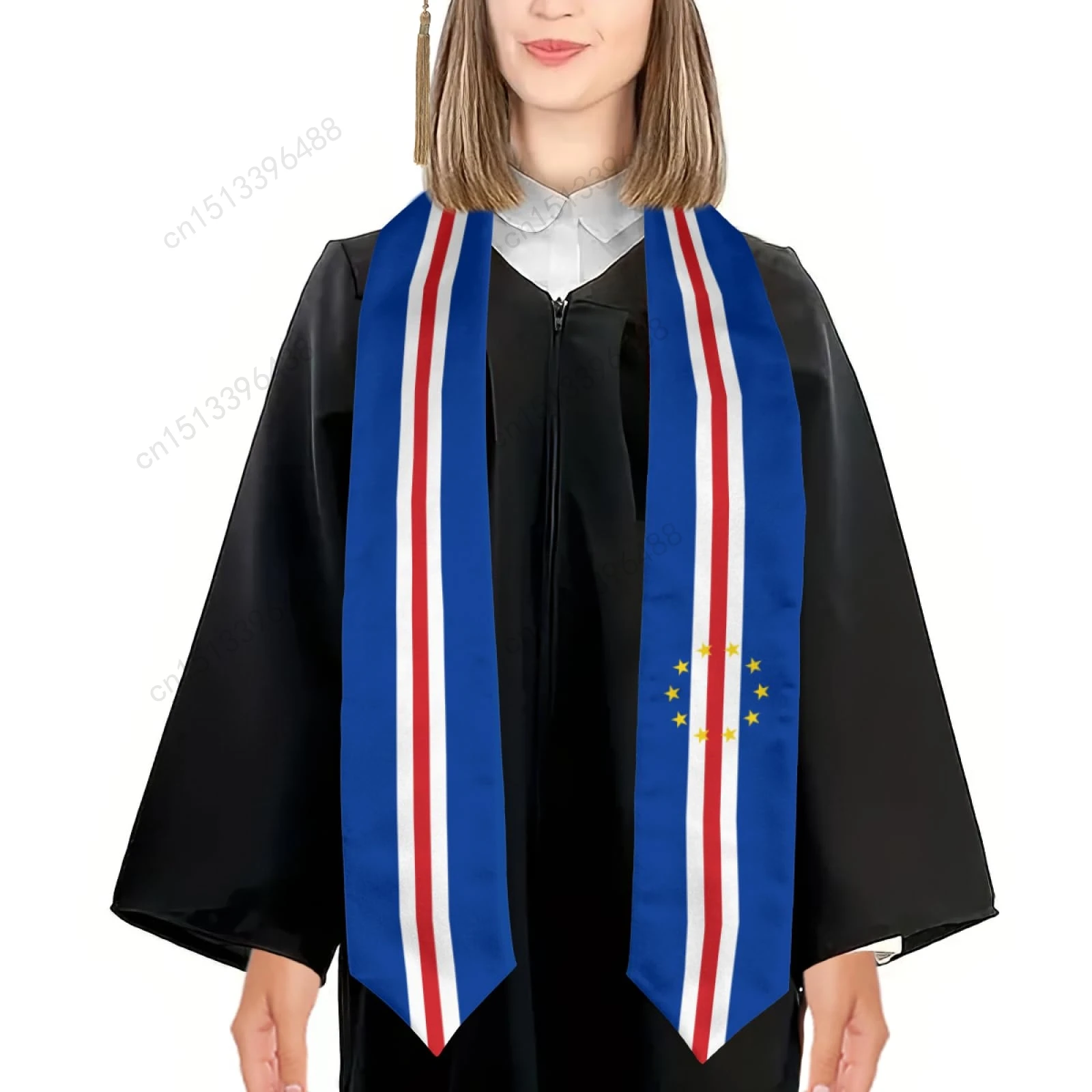 Выпускной палантин с флагом Кед-Верда 2025 года шаль-пояс чести для учебы доска