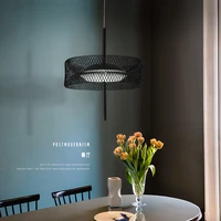 2022 modern iron net pendant light home decor living dining room restaurant colorful led bar table indoor drop hanging lighting