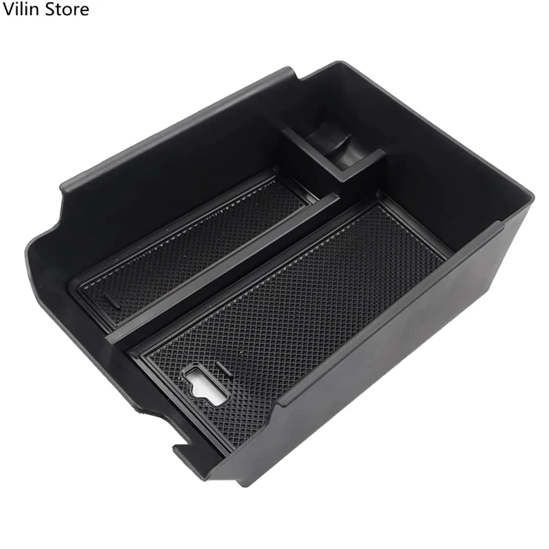 

Car Central Console Armrest Storage Box Holder Interior Organizer Glove Tray For Genesis G70 2019 2020 2021