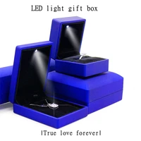 creative led light jewelry necklace box ring bracelet pendant box jewelry packaging box gift jewelry box valentines day