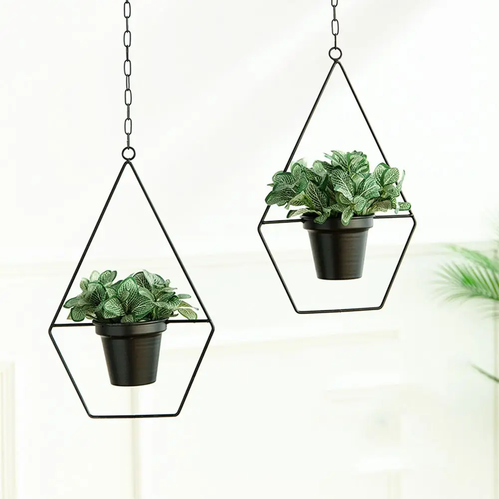 

Garden Decor Metal Succulent Box Plant Container Plant Holder Flower Pot Hanging Planter Plant Basket