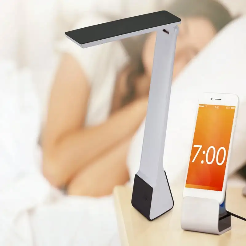 

Battery Powered LED Foldable Desk Lamp, Black Nail lamp Table lamp for study Monitor light Lamp cute Lampara led escritorio Bank