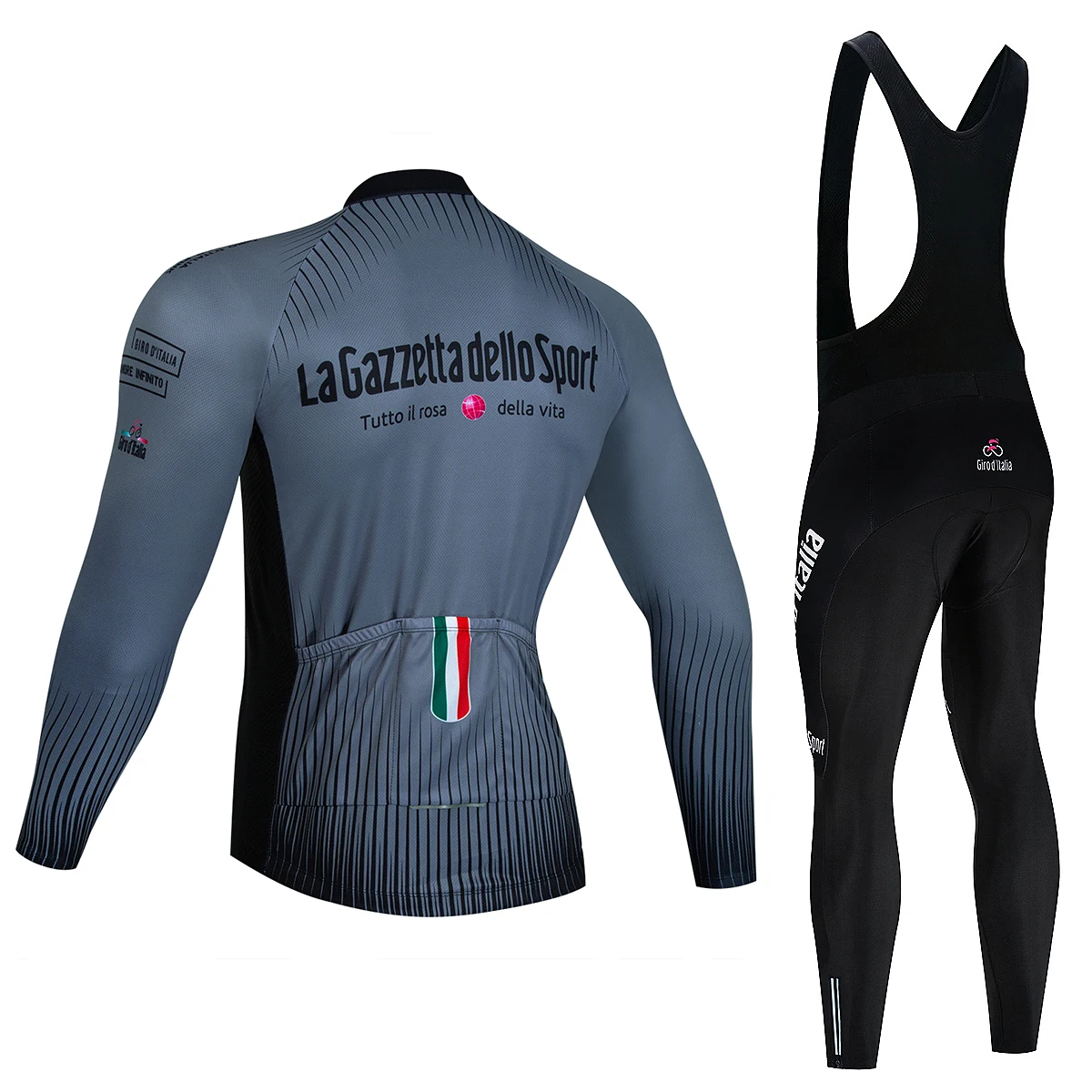 Мужской Велосипедный Комплект Trikotaj С Длинным Рукавом Tour De Giro Italia 2024