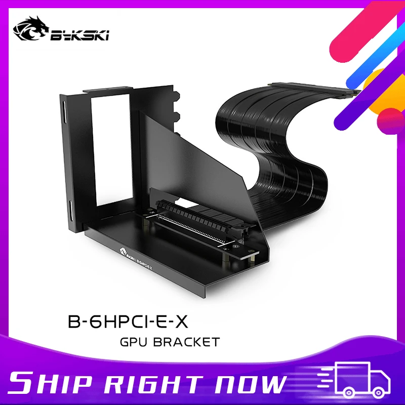 

Bykski GPU Stand, Graphics Card Vertical Holder With PCI Express Extension Cable , Fixed GPU PCI-E Built-in Vertical Bracket