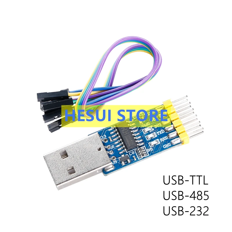 Многофункциональный флэш-адаптер USB 3 в 1 для чипа TTL/RS232/RS485 CH340