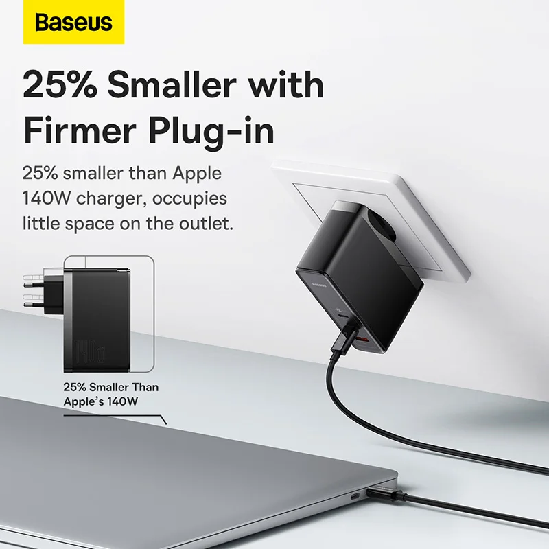 Kup Baseus 140W GaN ładowarka USB Typ C PD3.1 Szybkie ładowanie Dla Tabletu Macbook Szybkie ładowanie 4.0 3.0 ładowarka Do Telefonu IPhone 14 13 12