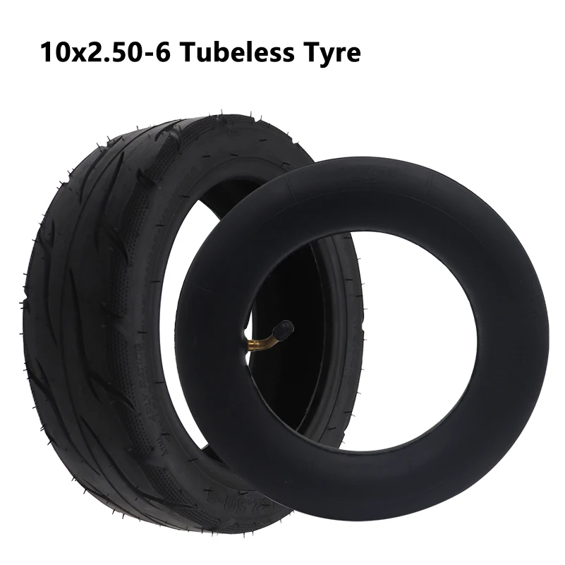 

10-дюймовые бескамерные шины 10X2.50-6, утолщенные шины премиум-класса для электроскутера, аксессуары, 10x2,50 внутренние камеры