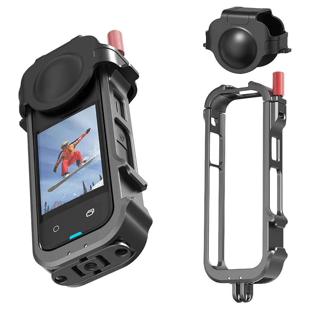 Для Insta360 X4 фоторамка с крышкой объектива экшн-камеры защитная рама холодным