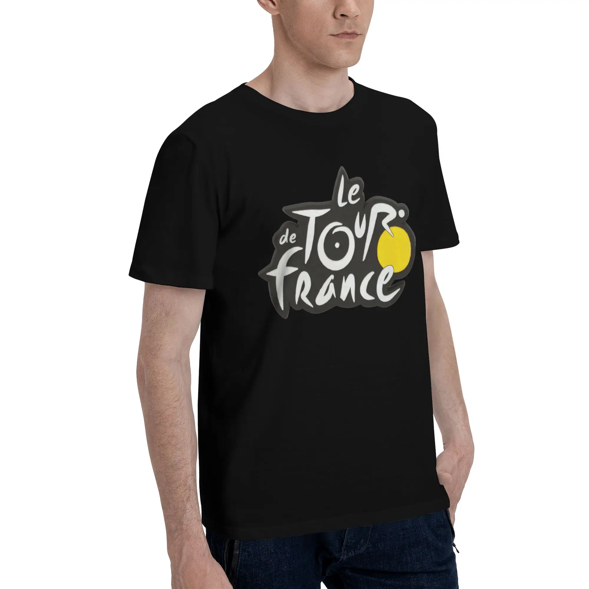 Фото Футболка из 100% хлопка с графическим рисунком Tour Of France, футболки Tour Of France для мужчин №2