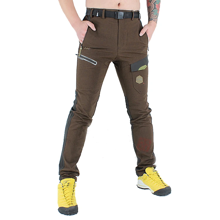 

MONTPIC Men's breathable waterproof ultraviolet-proof elastic hiking pants mens quick-dry wearable mountaineering cycling pants