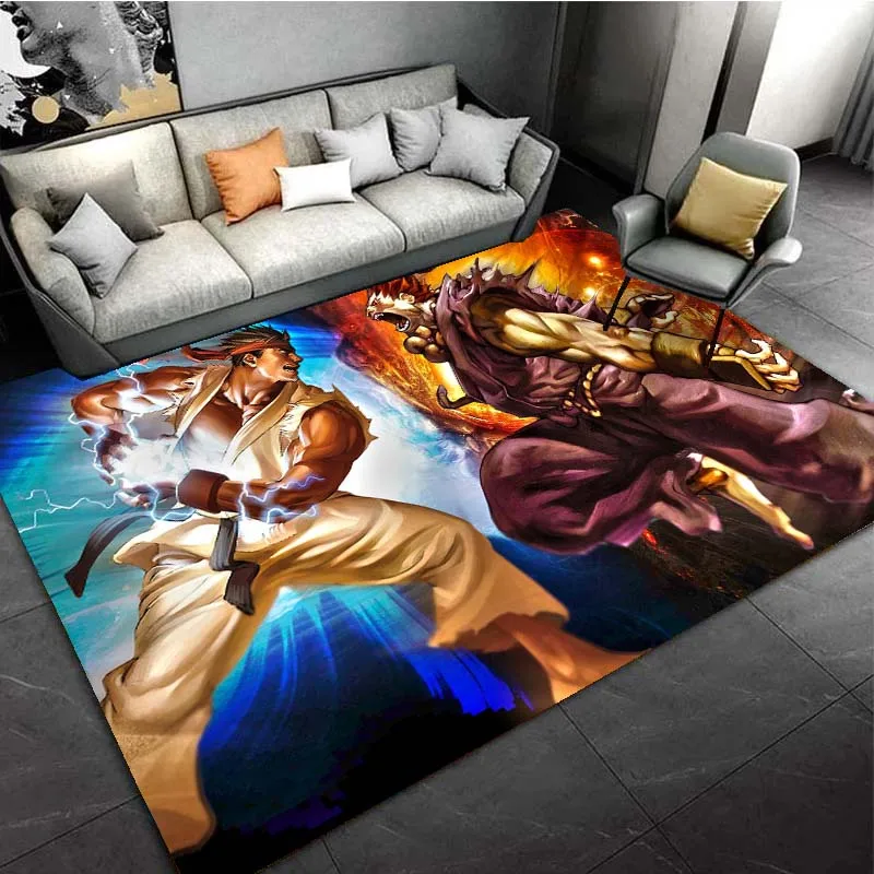 Уличный истребитель ретро Классические коврики для игровой зоны гостиной