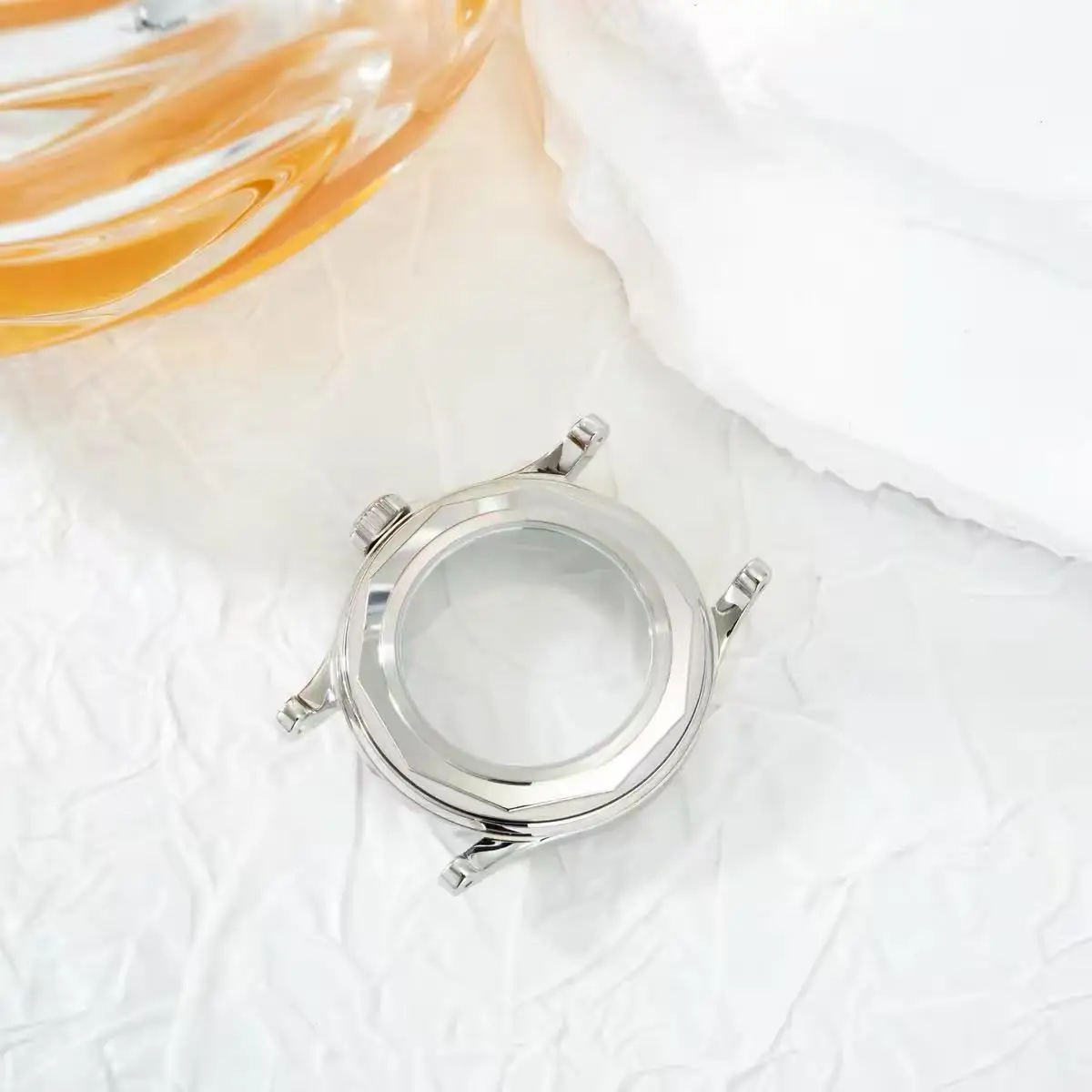 Фото Корпус для часов Pilot Silver 41 мм, подходит для циферблатов 32/34,5 мм, для автоматического механизма ETA2824, сапфировое стекло, водонепроницаемость 100 м, универсальные запчасти для модификации. №3