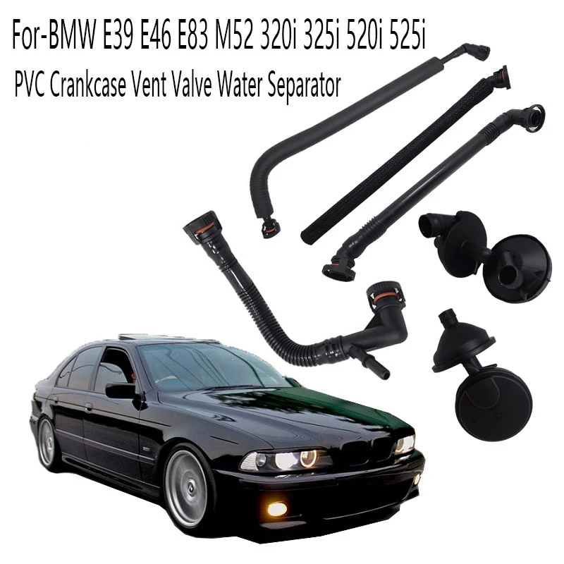 

Car PVC Crankcase Vent Valve Water Separator For-BMW E39 E46 E83 M52 320I 325I 520I 525I 11617501566