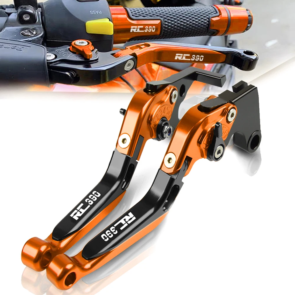 

2021 FOR RC390 RC 390 Motorcycle CNC Extendable Clutch Brake Lever Adjustable Folding Accessories rc390 2013 2014 2015 2016-2020