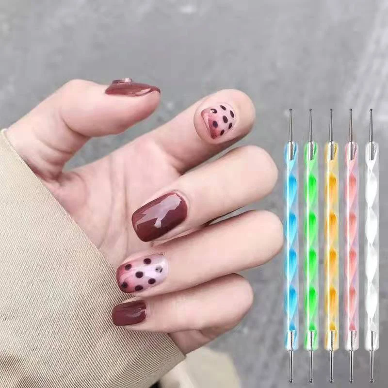 

5 шт. точечная ручка УФ-гель акриловый дизайн ногтей разноцветная лампа для сушки ногтей машинка для красоты всех маникюров