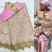 nigerian lace fabric high quality basin riche original 2022 embroidered dress swiss voile lace in switzerland wedding material