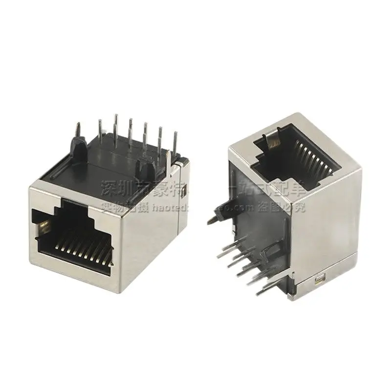 

2 шт./558068-1 импортный сетевой разъем Ethernet RJ45, соединитель со встроенным трансформатором, совершенно новый