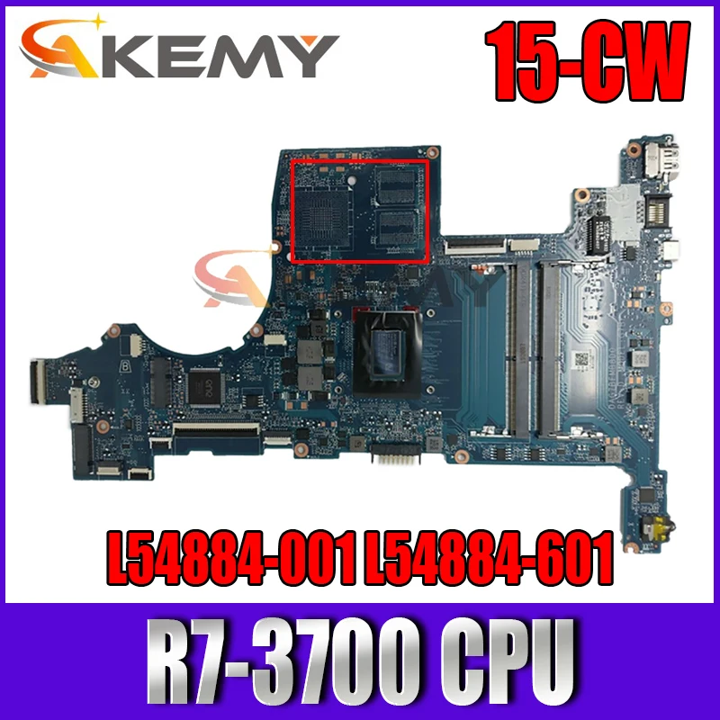 

L54884-001 для HP Pavilion 15-CW 15Z-CW L54884-601 системная плата DAG7BJMB8C0 G7BJ DAG7BFMB8D0 G7BF процессор R7-3700