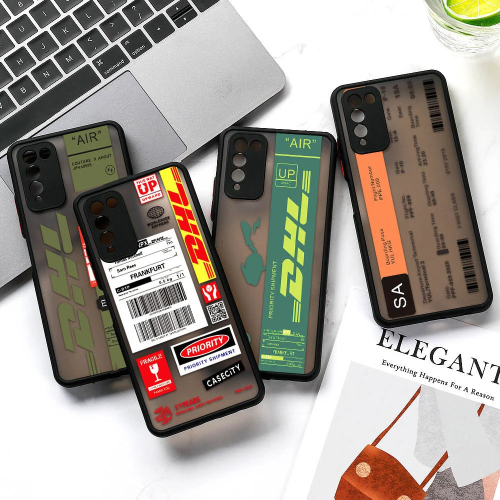 

Honor 50 Case For Huawei P30 Lite P40 Pro P50 Case Shockproof Label Funda Honor 50 60 70 30 20S 30S 8X 9A 9X 10X Lite Back Cover