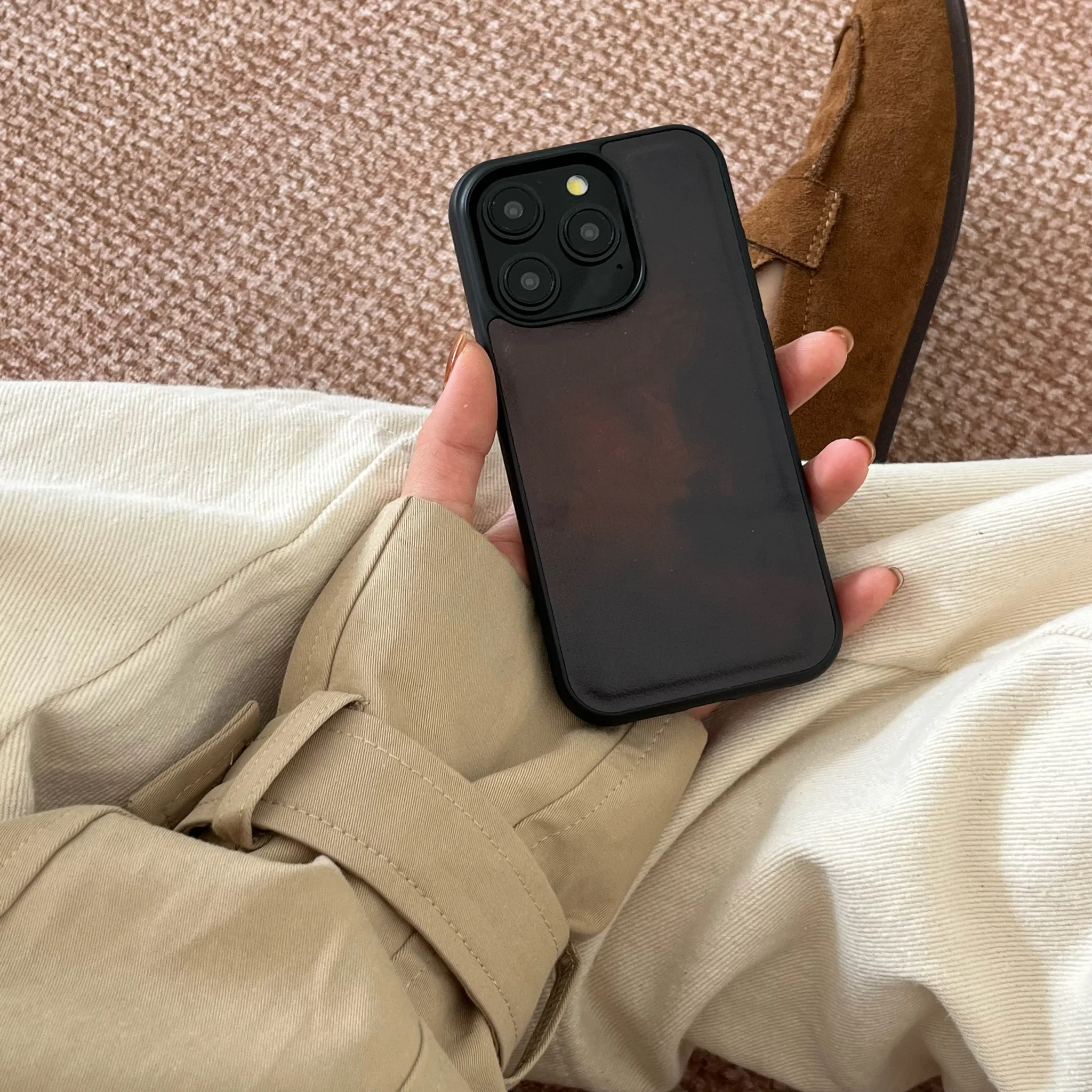 Новый чехол для телефона с размазанными карамельными цветами iPhone 16 16pro 16promax 15 15pro